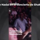 El sensual baile de Rafa Nadal en el concierto de Shakira: "¡Tiene algunos movimientos!"