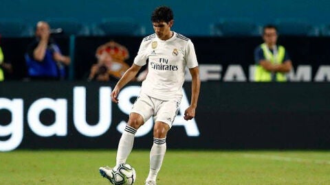 Jes&uacute;s Vallejo, en un partido con el Real Madrid