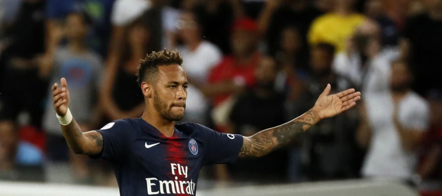 Neymar, con el PSG Neymar, con el PSG