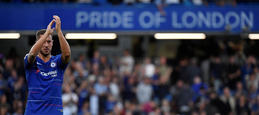Hazard agradece a la afición del Chelsea su apoyo Hazard agradece a la afición del Chelsea su apoyo