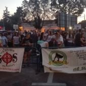 Los antitaurinos se han concentrado frente a la Plaza de Toros de C.Real