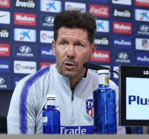 Simeone, en rueda de prensa Simeone, en rueda de prensa