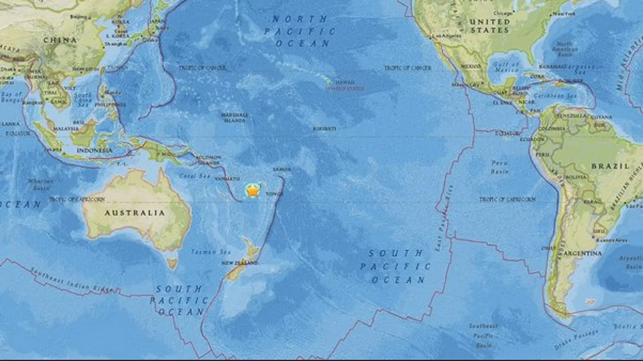 Terremoto cerca de Fiyi