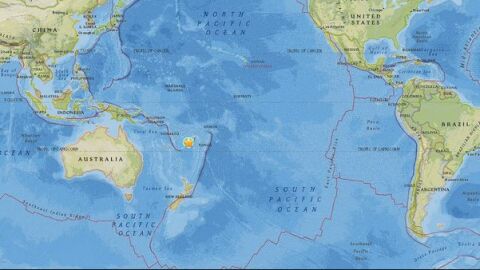 Terremoto cerca de Fiyi 