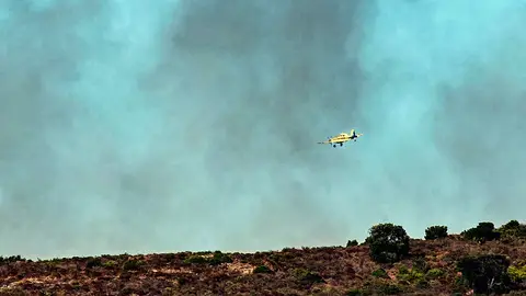 Una avioneta sobrevuela el incendio, que ya está estabilizado, declarado en Roses Una avioneta sobrevuela el incendio, que ya está estabilizado, declarado en Roses