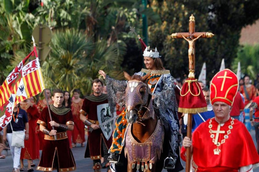 Preparación de la cabalgata histórica de Málaga Preparación de la cabalgata histórica de Málaga