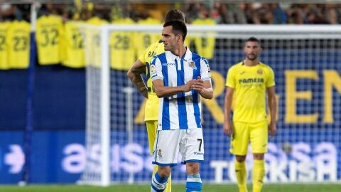 Juanmi, durante el partido contra el Villarreal