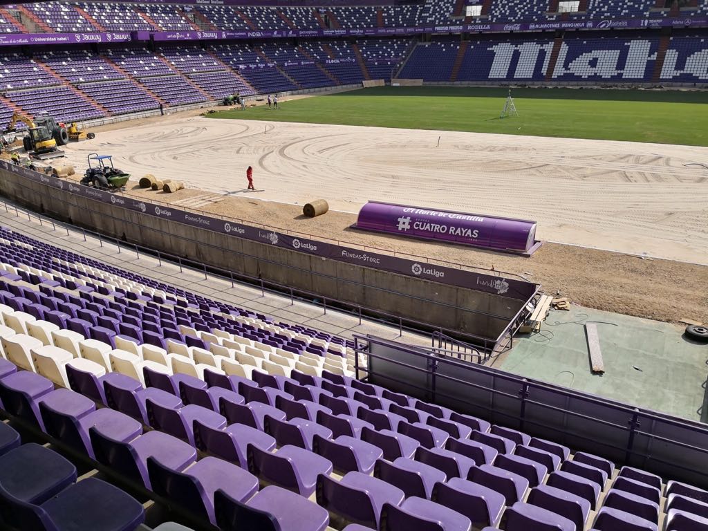 El estadio José Zorrilla es evacuado por un escape de gas El estadio José Zorrilla es evacuado por un escape de gas