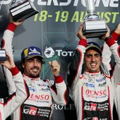 Fernando Alonso, en una carrera con Toyota Fernando Alonso, en una carrera con Toyota