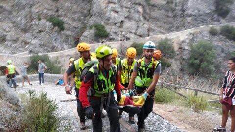 Rescate y tragedia en el r&iacute;o Raganello, en Italia