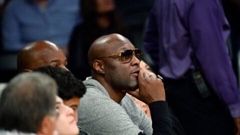 Lamar Odom durante un partido
