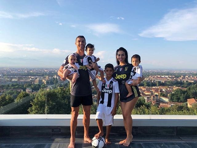 La 'familia bianconera' de Cristiano Ronaldo La 'familia bianconera' de Cristiano Ronaldo