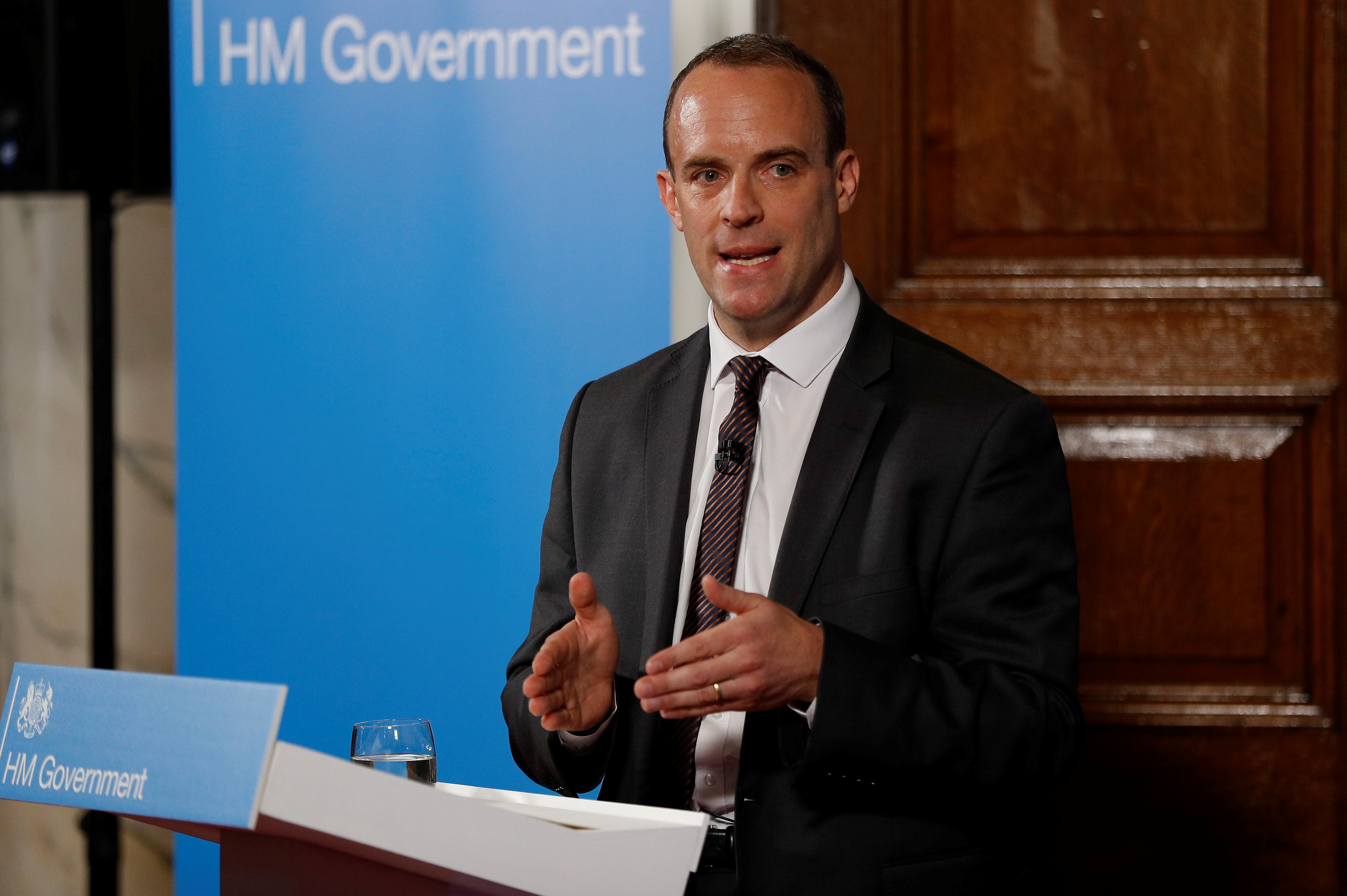 Dimite el ministro británico para el "brexit", Dominic Raab Dimite el ministro británico para el "brexit", Dominic Raab