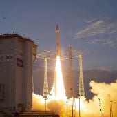 Despegue del cohete Vega con el satélite Earth Explorer Aeolus