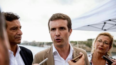 El presidente del PP, Pablo Casado