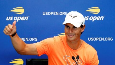 Rafa Nadal en rueda de prensa