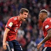 Jugadores del Bayern celebrando un gol
