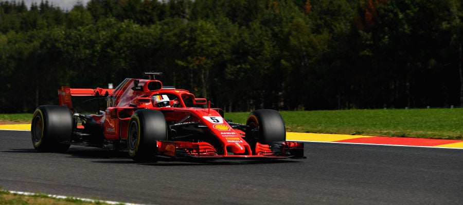 Vettel en Spa Vettel en Spa