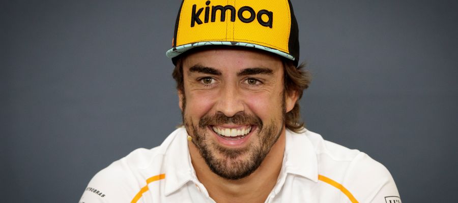 Fernando Alonso en rueda de prensa Fernando Alonso en rueda de prensa