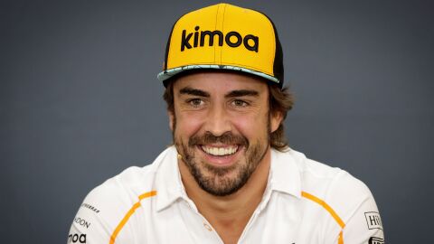 Fernando Alonso en rueda de prensa