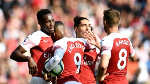 El Arsenal celebra un gol