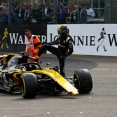 Nico Hulkenberg, tras el accidente en el GP de Bélgica Nico Hulkenberg, tras el accidente en el GP de Bélgica