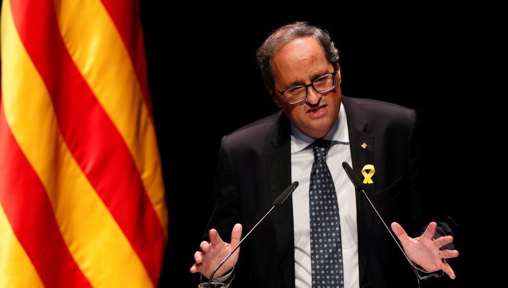 Quim Torra: "Si la sentencia no es la libre absolución de los procesados, me pondré a disposición del pueblo de Cataluña" Quim Torra: "Si la sentencia no es la libre absolución de los procesados, me pondré a disposición del pueblo de Cataluña"