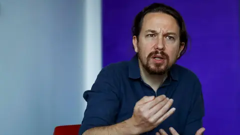 El secretario general de Podemos, Pablo Iglesias, durante una entrevista. El secretario general de Podemos, Pablo Iglesias, durante una entrevista.
