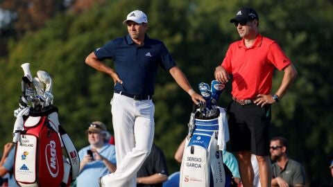 Sergio Garc&iacute;a durante un partido de golf