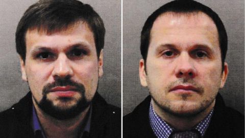 Alexander Petrov y Ruslan Boshirov, sospechosos del envenenamiento del exesp&iacute;a ruso, Serg&eacute;i Skripal y su hija.
