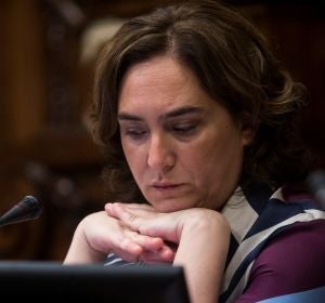 La alcaldesa de Barcelona Ada Colau La alcaldesa de Barcelona Ada Colau