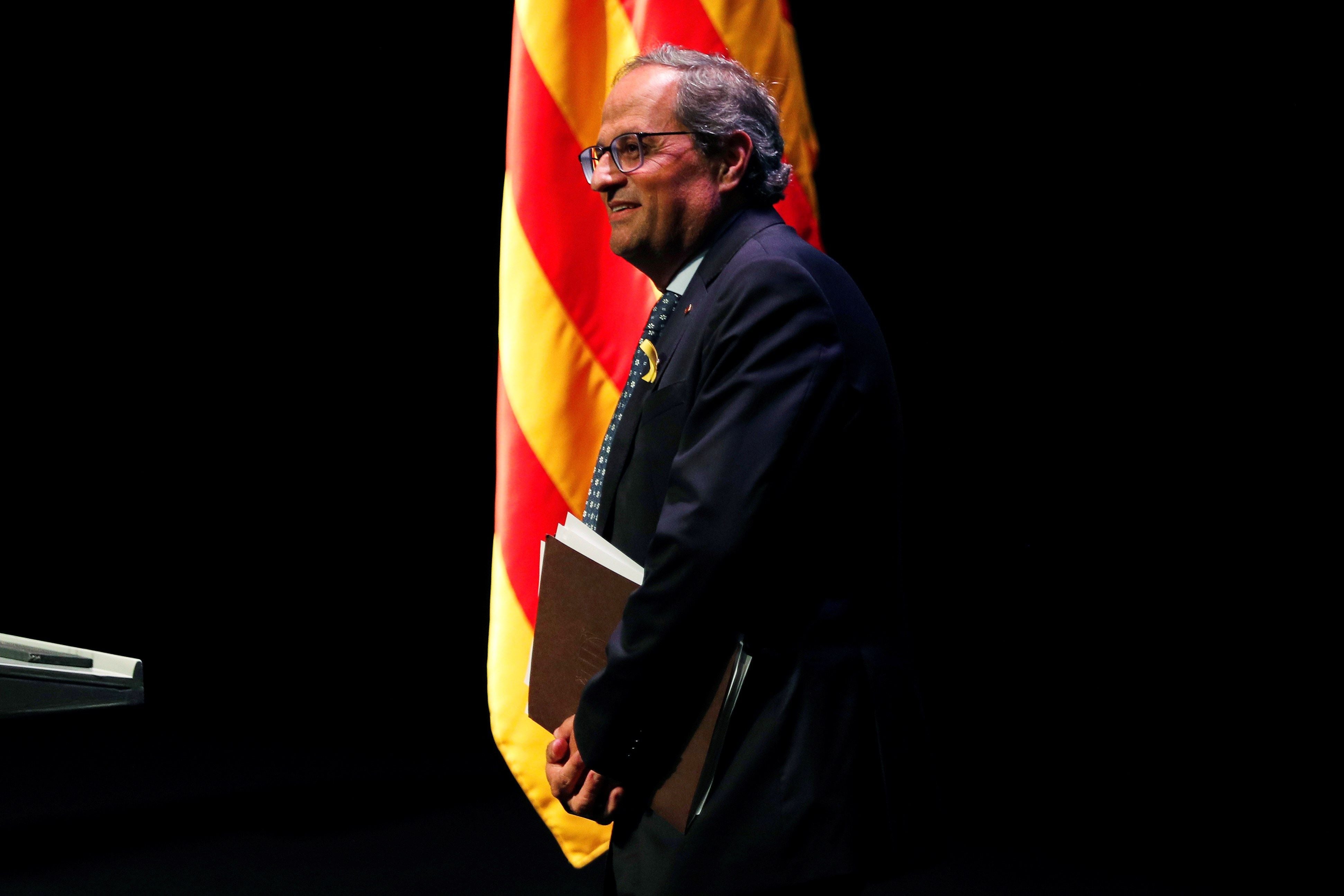 Torra y Marlaska hablarán en la Junta de Seguridad sobre los lazos amarillos Torra y Marlaska hablarán en la Junta de Seguridad sobre los lazos amarillos