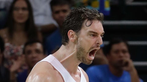 Pau Gasol con la selecci&oacute;n espa&ntilde;ola de baloncesto