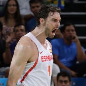 Pau Gasol con la selección española de baloncesto