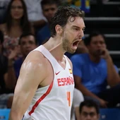Pau Gasol con la selección española de baloncesto Pau Gasol con la selección española de baloncesto