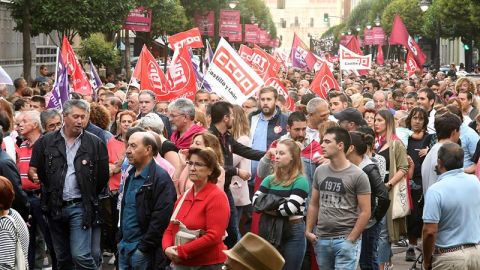 Manifestaci&oacute;n en apoyo a los trabajadores de Vestas.