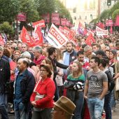 Manifestación en apoyo a los trabajadores de Vestas.