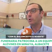 "A muerte con el baloncesto": una funeraria patrocina a un equipo de alevines en Albacete