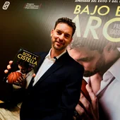 Pau Gasol, durante la presentación de su libro Pau Gasol, durante la presentación de su libro