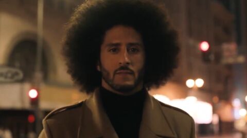 Kaepernick, durante el anuncio
