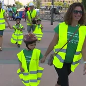 Vuelta al cole con chaleco reflectante por las obras Vuelta al cole con chaleco reflectante por las obras