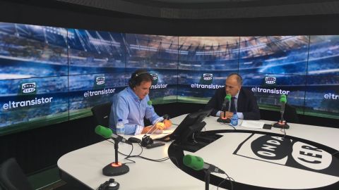 Javier Tebas en El Transistor con De la Morena. 