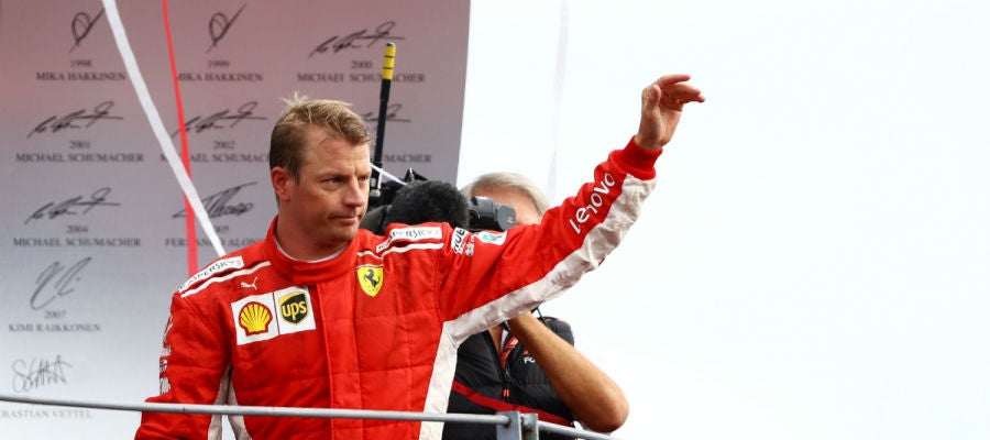 Raikkonen saluda Raikkonen saluda