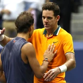 Del Potro saluda a Nadal Del Potro saluda a Nadal