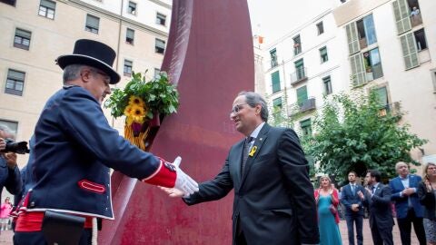 Quim Torra en un acto de la Diada