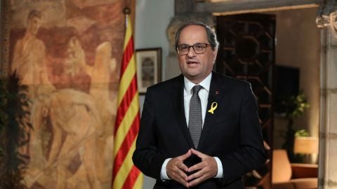 El presidente de la Generalitat, Quim Torra