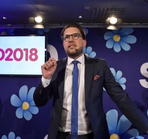 El líder del ultraderechista Demócratas de Suecia (SD), Jimmie Åkesson El líder del ultraderechista Demócratas de Suecia (SD), Jimmie Åkesson