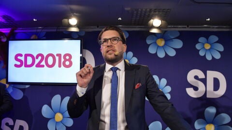El l&iacute;der del ultraderechista Dem&oacute;cratas de Suecia (SD), Jimmie &Aring;kesson