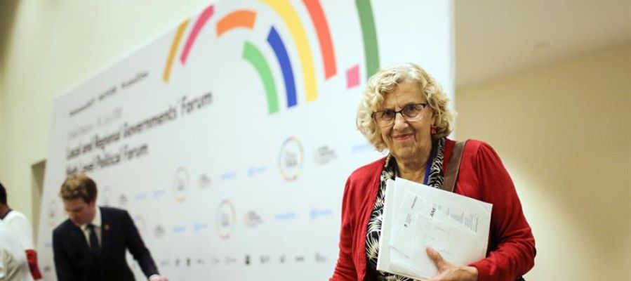 La alcaldesa de Madrid, Manuela Carmena La alcaldesa de Madrid, Manuela Carmena