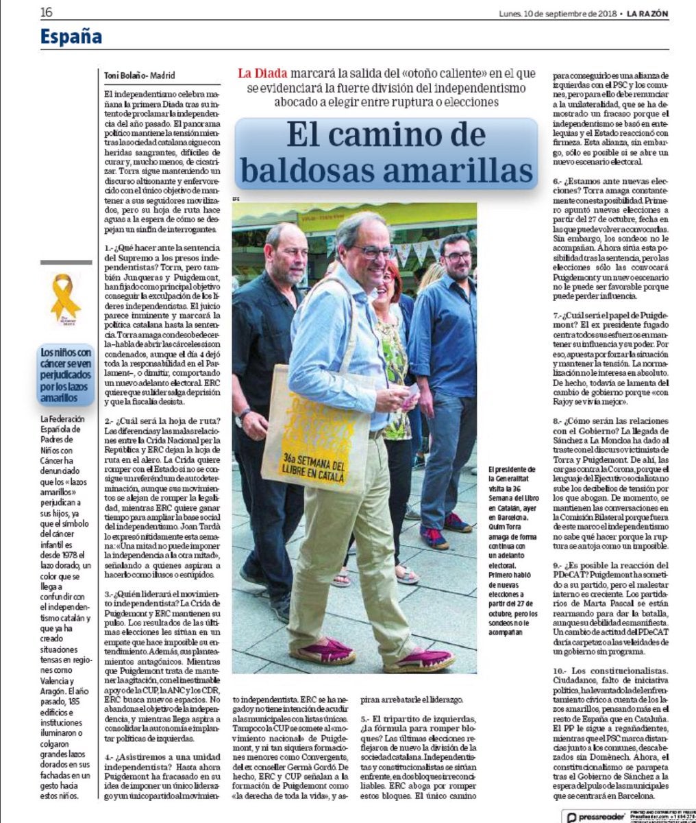 La España que madruga: Carlos Alsina felicita a Toni Bolaño por su crónica sobre Quim Torra La España que madruga: Carlos Alsina felicita a Toni Bolaño por su crónica sobre Quim Torra